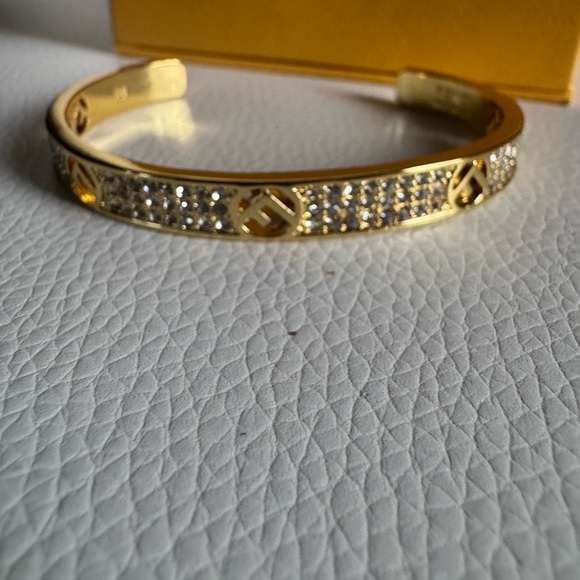 Fendi Gold and Silver Crystal Bracelet - Picture 1 of 2